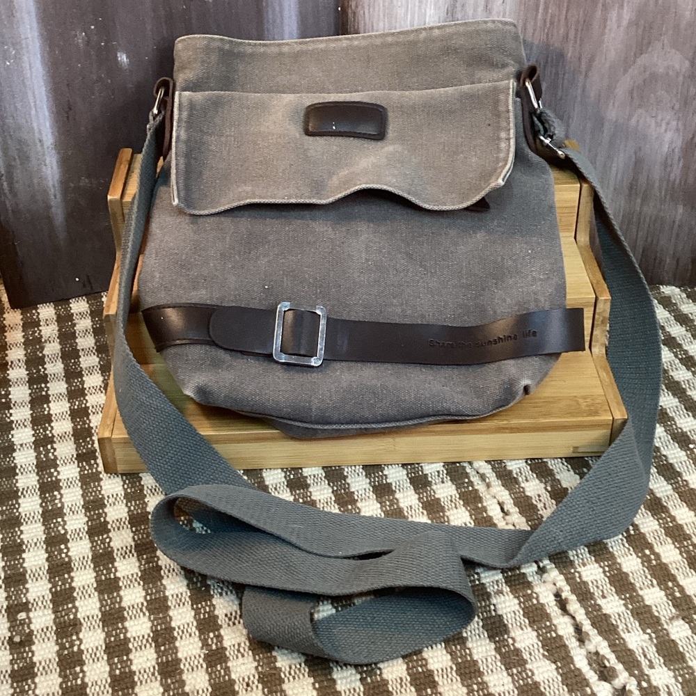 Crossbody Purse Share the Sunshine Life Canvas Tote Bag Adjustable Strap